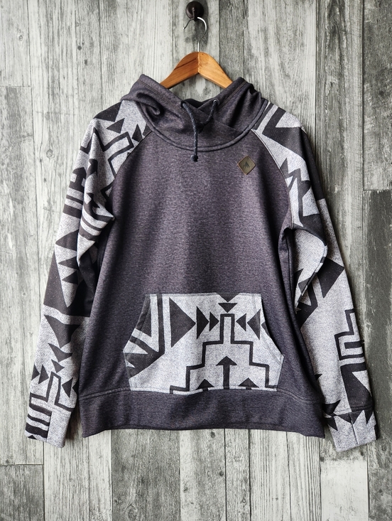 Burton Tops - Burton Dryride Heron Pullover Hoodie Southwestern Pattern Womens Large